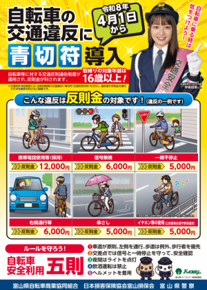 自転車青切符ポスター